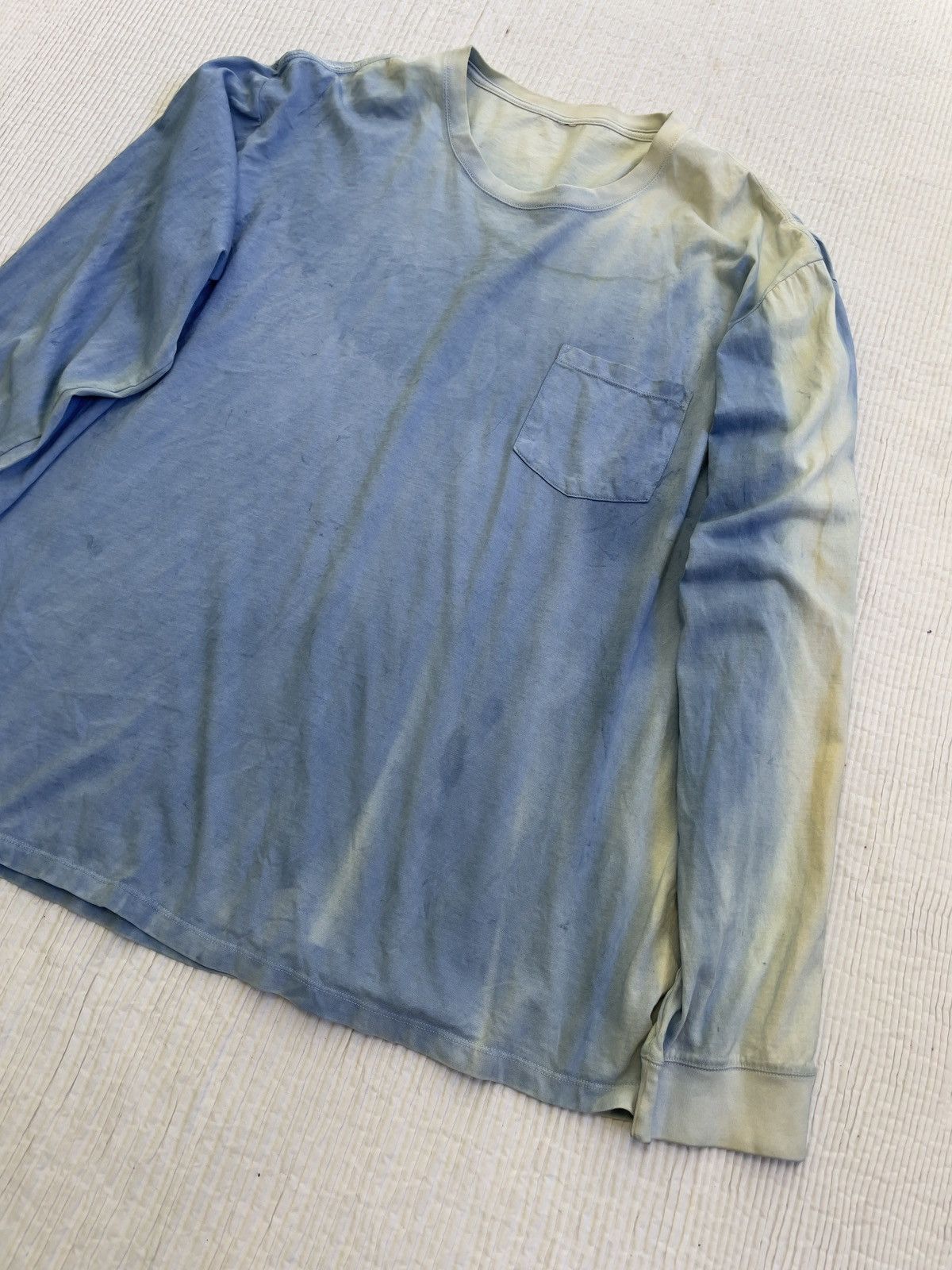 Indigo Indigo Schloppy Dyed Sunfaded Longsleeve Size US XL / EU 56 / 4 - 2 Thumbnail