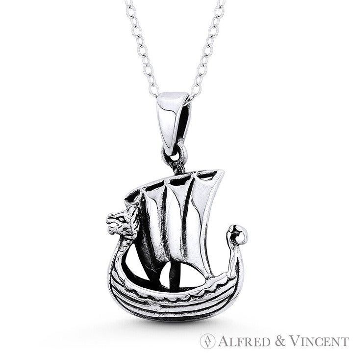 Other Viking Dragonship Seafarer Charm 27x17mm Pendant Size ONE SIZE - 1 Preview