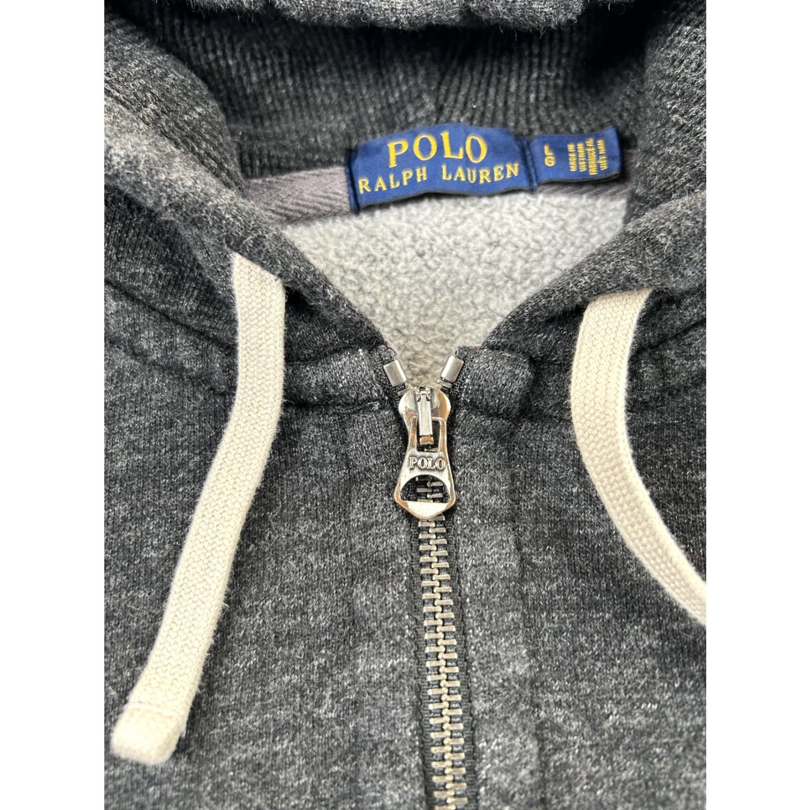Polo Ralph Lauren Polo Ralph Lauren Hoodie Mens Large Gray Zip Heathered Lined Fleece Sweatshirt Size US L / EU 52-54 / 3 - 5 Thumbnail
