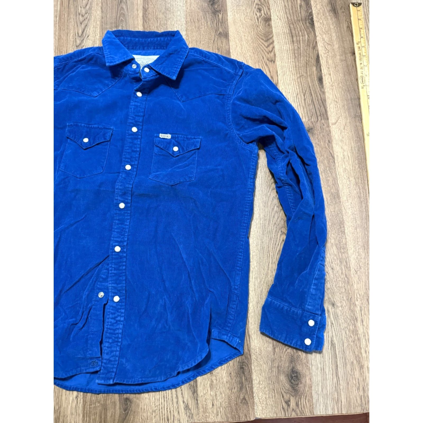 Aeropostale AeroPostale Shirt Men’s Size Medium Blue Long Sleeve Button-Up Shirt Pockets Size US M / EU 48-50 / 2 - 4 Thumbnail