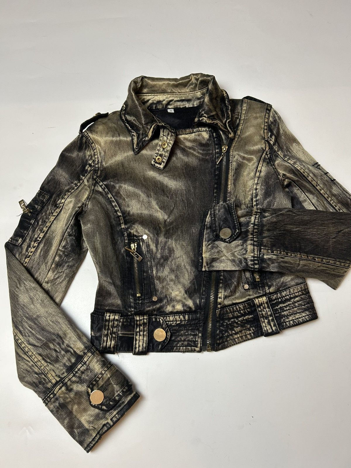 Hysteric Glamour × Japanese Brand JAPANESE BRAND FASHION CROP TOP JACKET Size S / US 4 / IT 40 - 2 Thumbnail