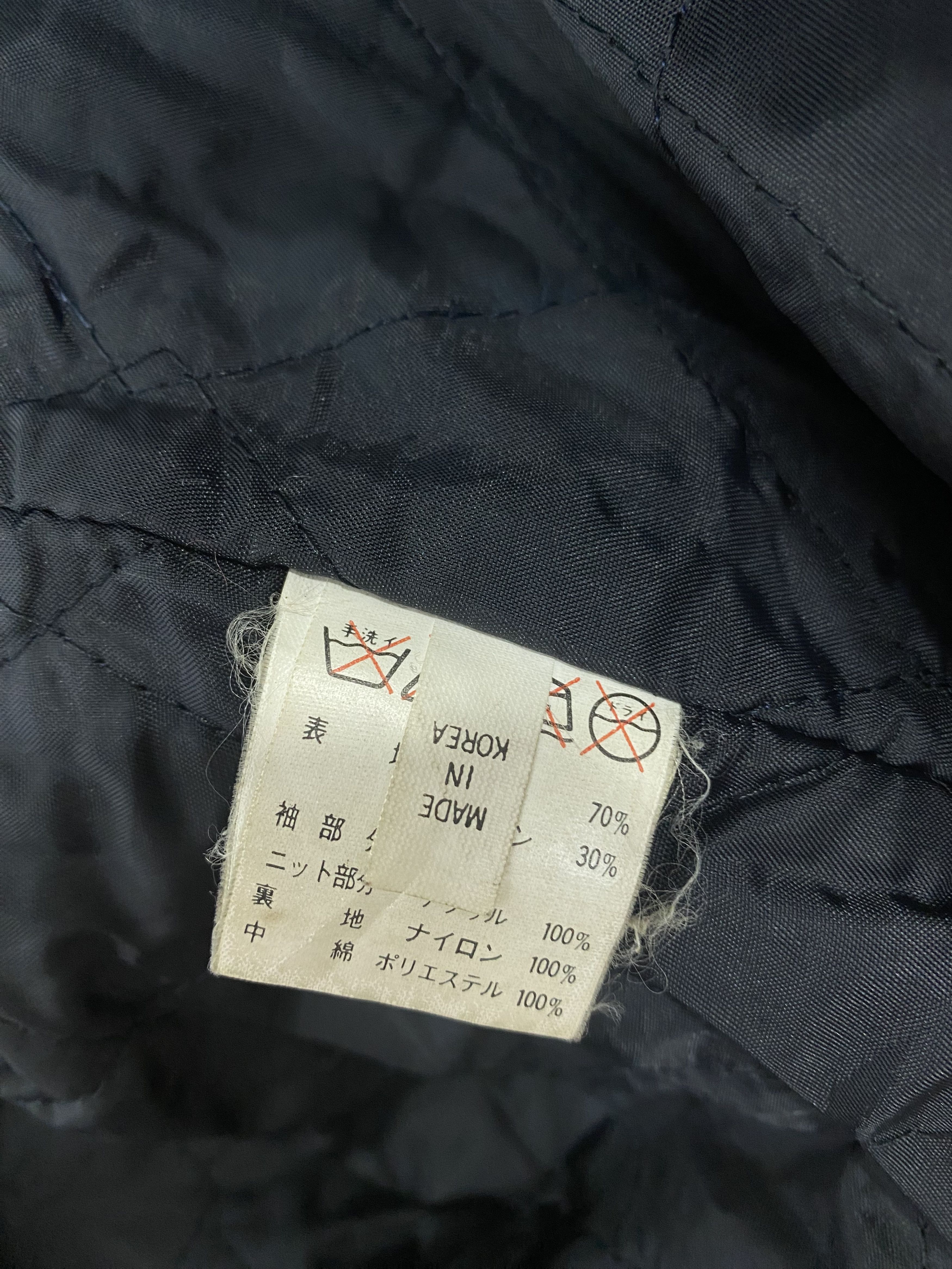 Japanese Brand Vintage Park Miller 90s Leather Sleeve Varsity Jacket DJ0214 Size US L / EU 52-54 / 3 - 8 Thumbnail