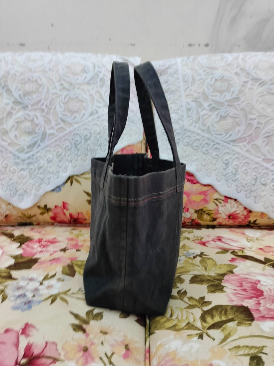 Ichizawa Shinzaburo Hanpu × Japanese Brand Kurashiki Hanpu Selvedge Series distress canvas bag Size ONE SIZE - 3 Thumbnail