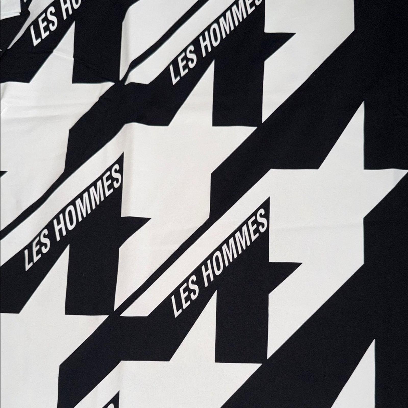 Les Hommes Les Hommes Monochrome Houndstooth T-Shirt Size XXL Size US XXL / EU 58 / 5 - 3 Thumbnail