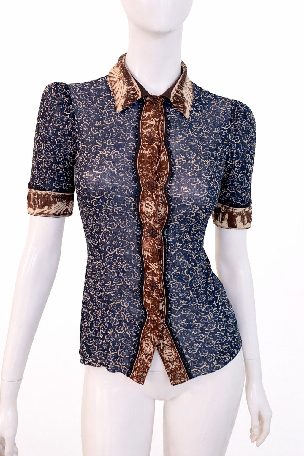Jean Paul Gaultier Jean Paul Gaultier Angel Baroque Mesh Top - Medium Large Size M / US 6-8 / IT 42-44 - 1 Thumbnail