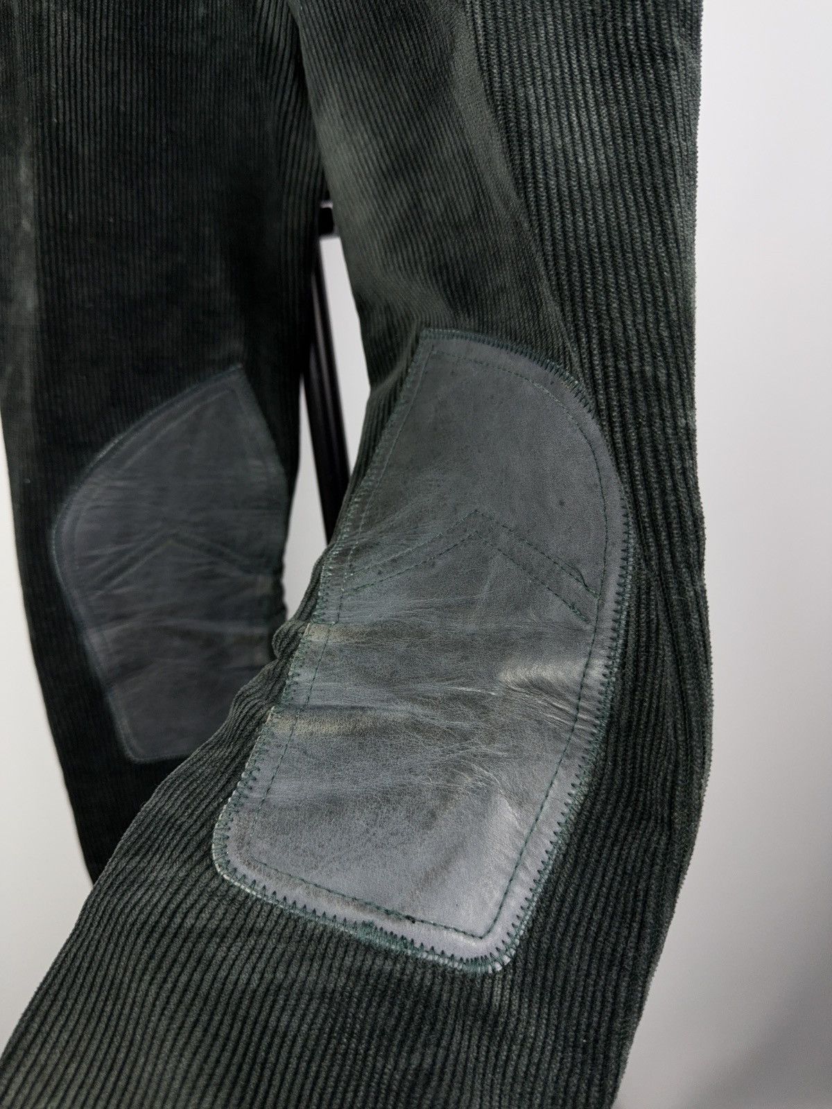 Japanese Brand × Vintage Vintage 80s 90s Velvet Horse pants leather knees y2k Size 28" / US 6 / IT 42 - 4 Thumbnail