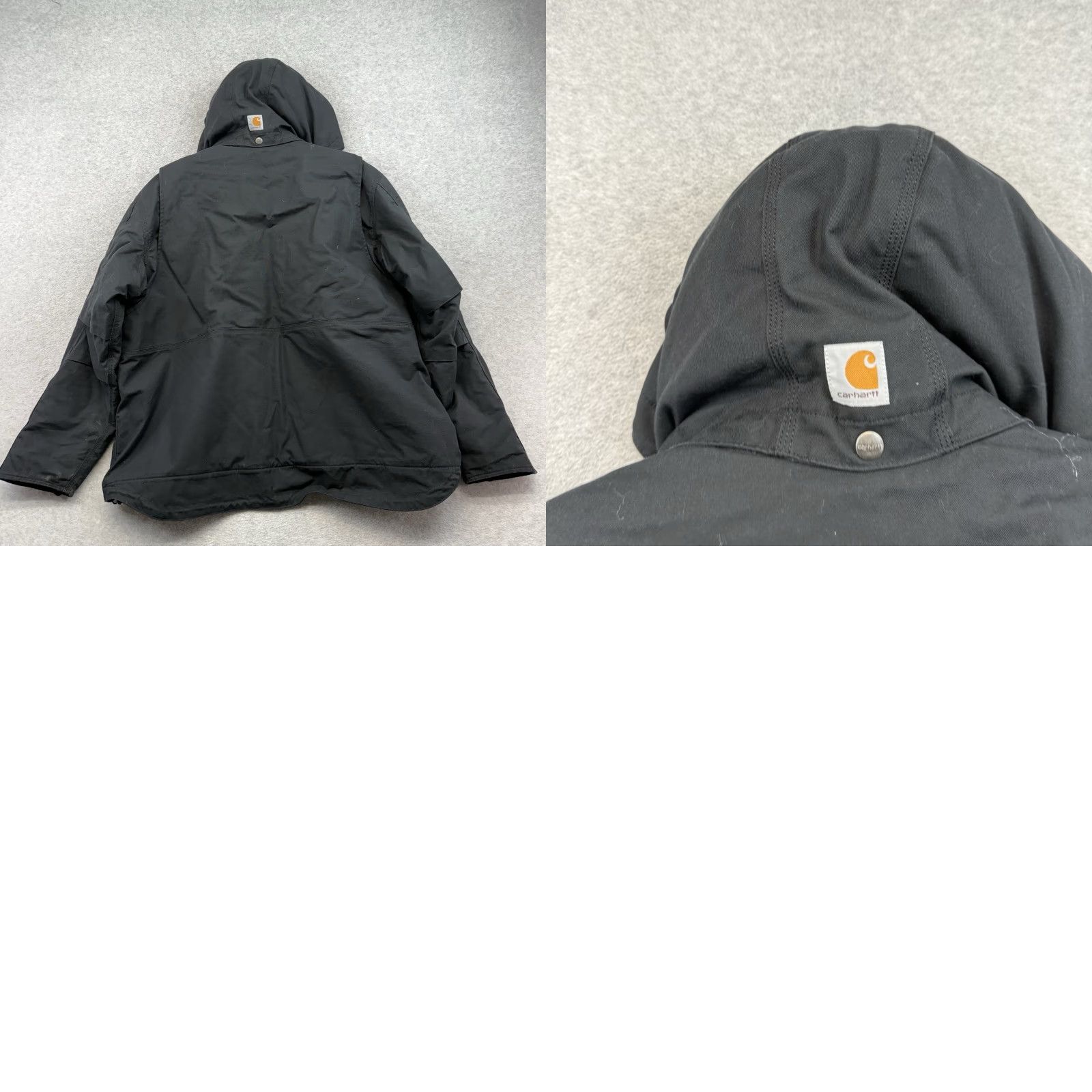 Carhartt VINTAGE Carhartt Jacket Mens 2XL Black Hooded Bomber Full Swing Canvas Zip Size US XXL / EU 58 / 5 - 8 Thumbnail