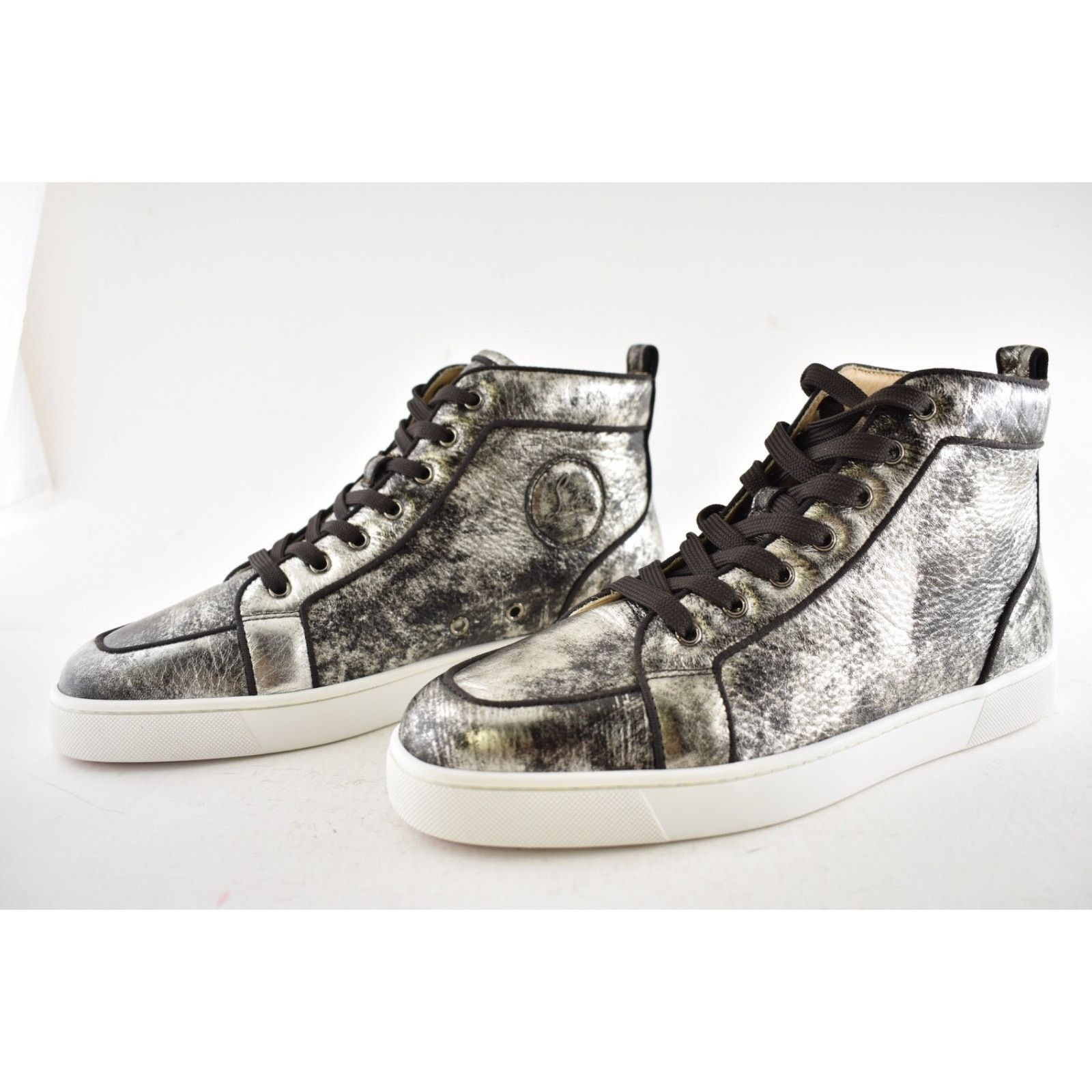 Christian Louboutin Christian Louboutin Mens Rantus Orlato Flat Silver Brown Size US 11 / EU 44 - 10 Thumbnail