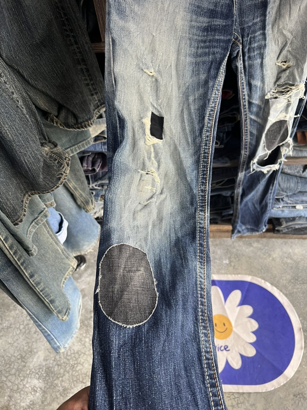 Edwin 🔥Rare Edwin Exclusive Vintage Distressed Denim Size US 29 - 7 Thumbnail