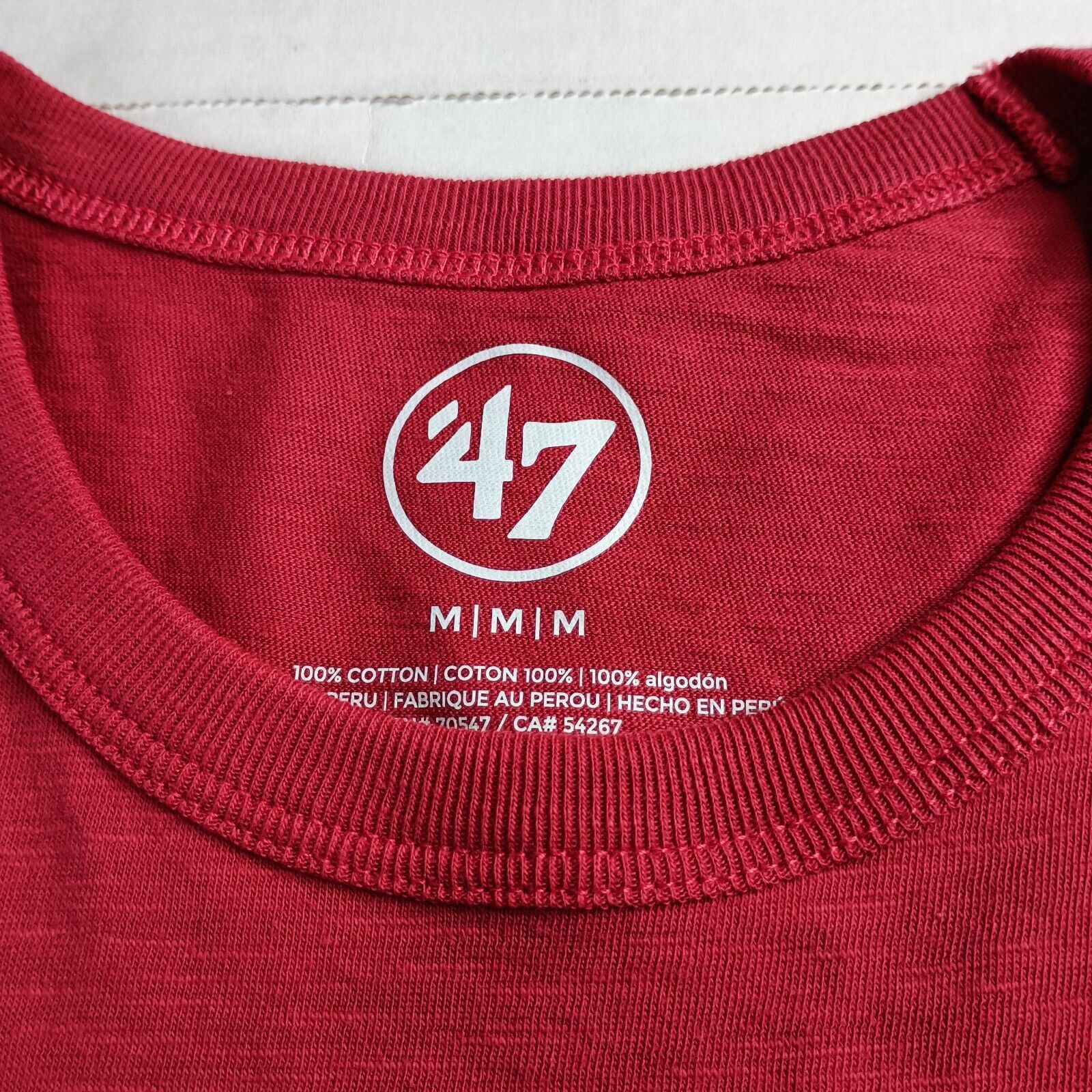47 Brand Washington Capitals T-shirt Men's M Medium '47 Brand Red Size US M / EU 48-50 / 2 - 3 Thumbnail