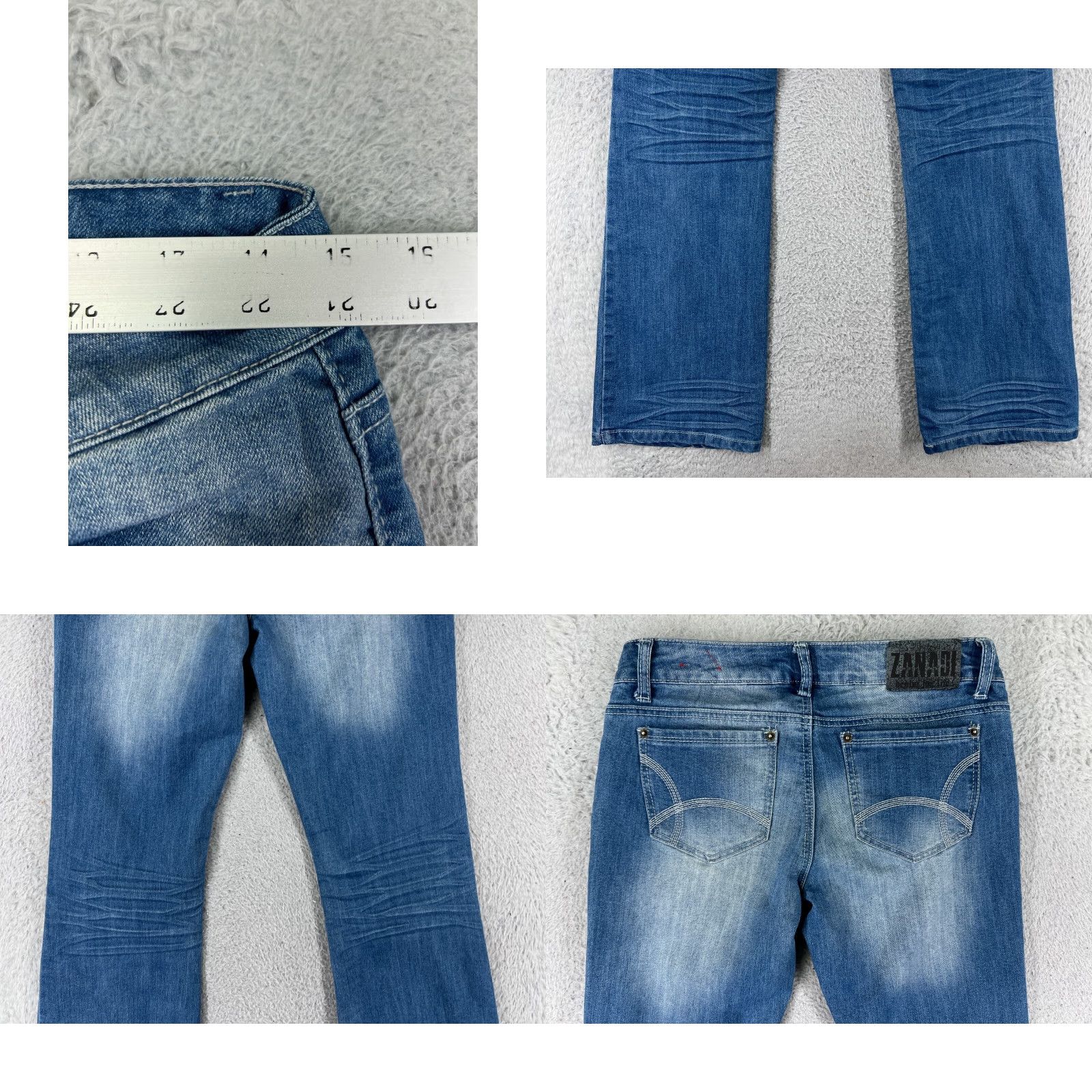 Vintage Zana Di Jeans Womens 9 Blue Denim Cotton Blend Light Wash Bootcut Western Size 30" / US 8 / IT 44 - 9 Thumbnail