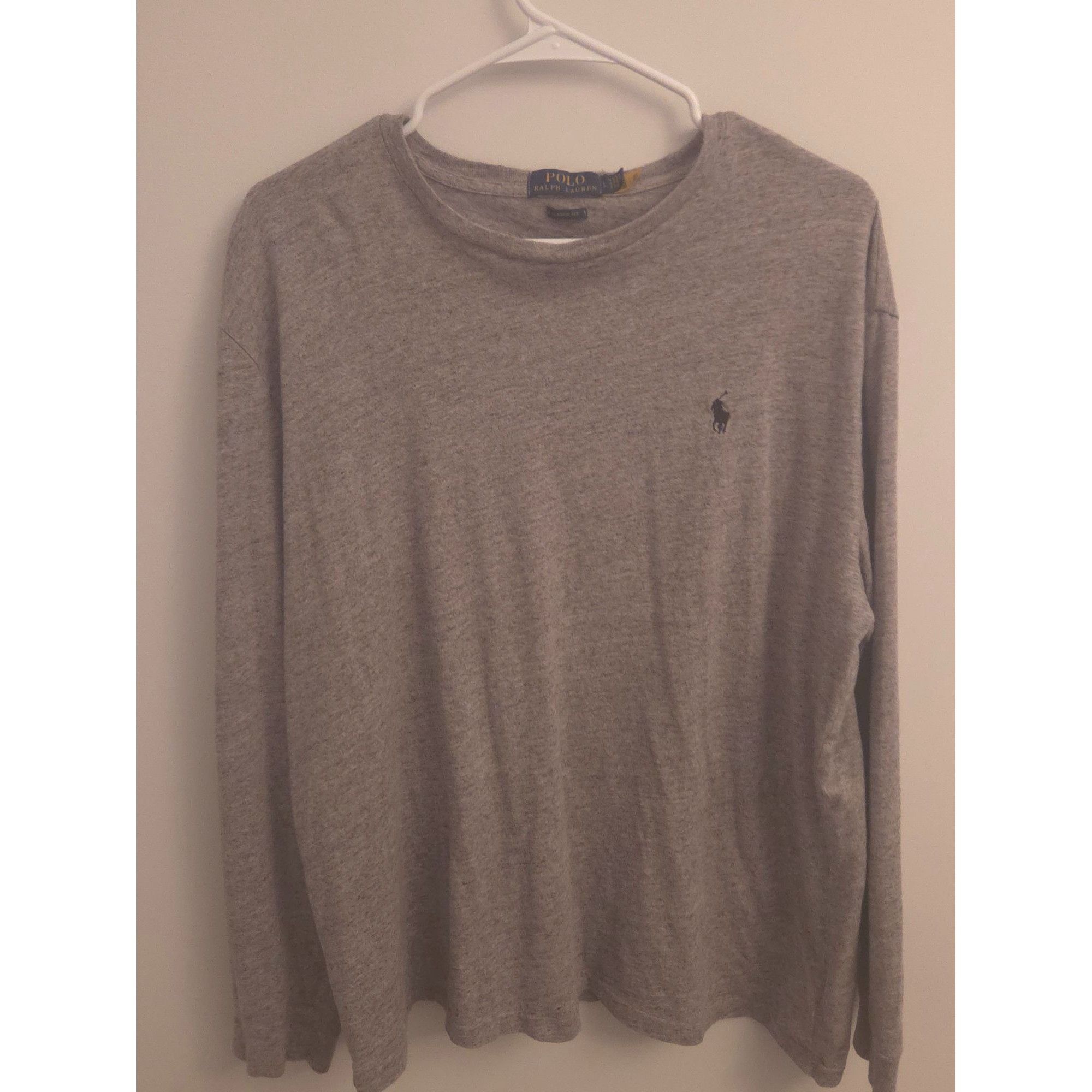Polo Ralph Lauren Men’s Polo Ralph Lauren Grey Crewneck Sweater – Modern Fit Size US L / EU 52-54 / 3 - 3 Thumbnail