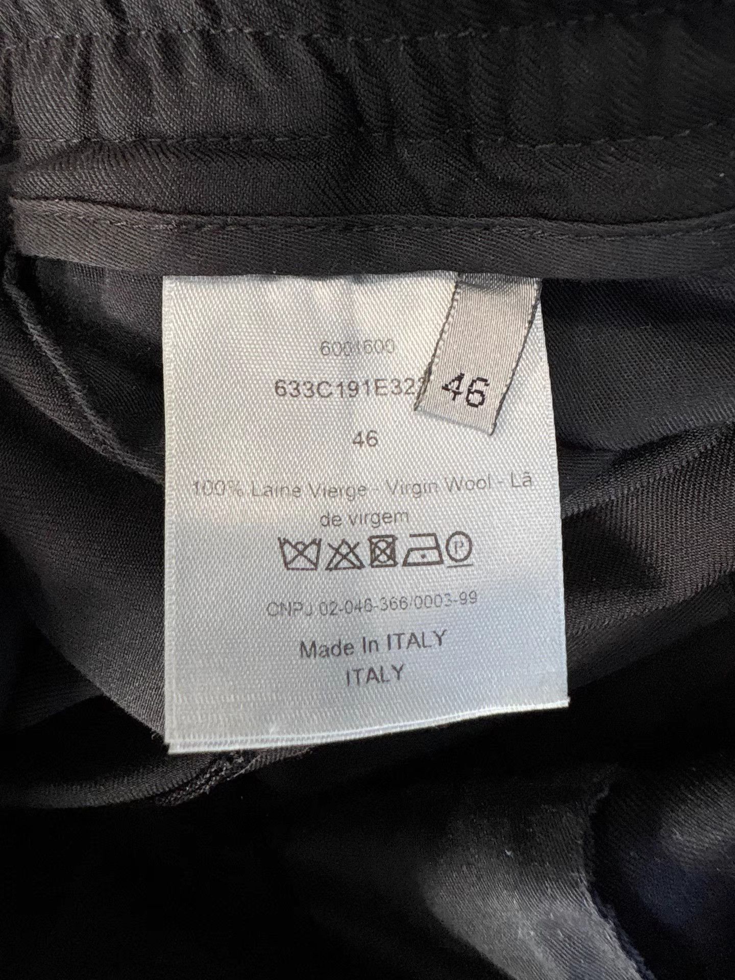 Dior DIOR Black Wool Trousers K1 Size US 30 / EU 46 - 4 Thumbnail