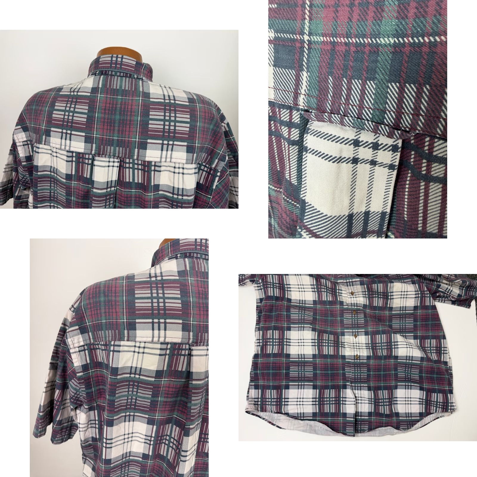 Roundtree & Yorke VINTAGE 90s Roundtree & Yorke Button Up Shirt Men XL Plaid Outdoors Midweight Cotton Size US XL / EU 56 / 4 - 8 Thumbnail