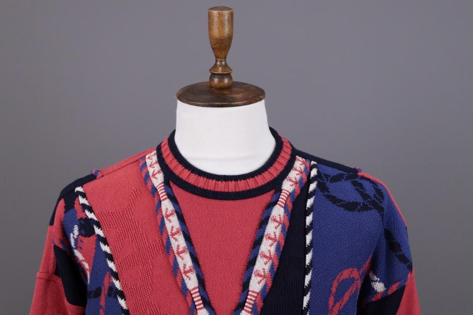 Carlo Colucci Carlo Colucci Multicolor Designer Sweater Size 56 Size US M / EU 48-50 / 2 - 4 Thumbnail