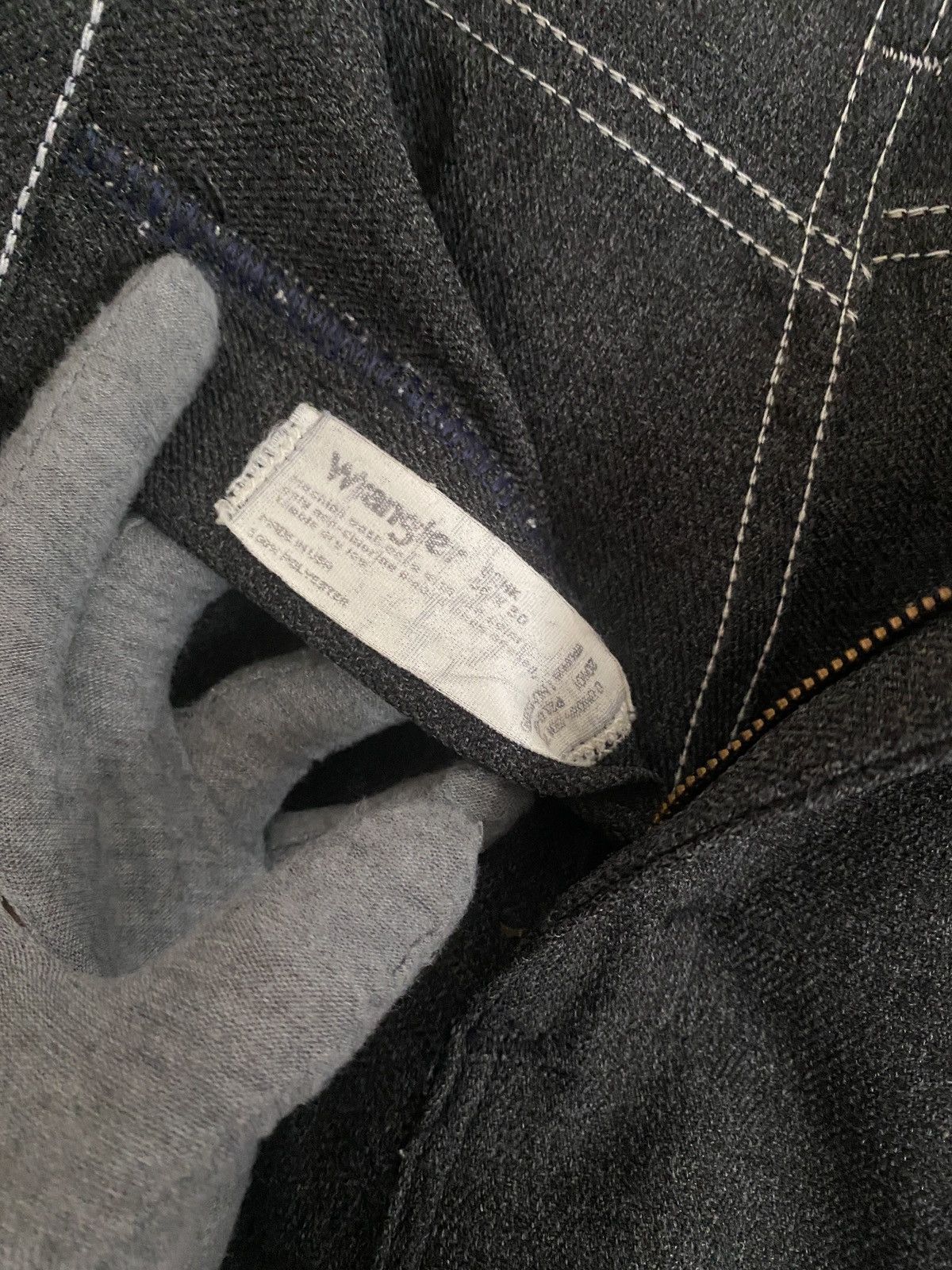 Wrangler Wrangler Charcoal Grey Boot Cut Sta Prest Size US 33 - 6 Thumbnail