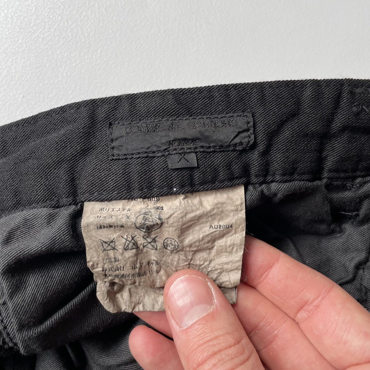 Comme des Garcons A/W 05 Black Tech Twill Trousers Size US 36 / EU 52 - 5 Thumbnail