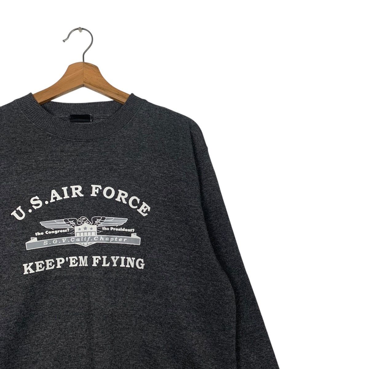 Japanese Brand US Air Force Crewneck Sweatshirt Size US L / EU 52-54 / 3 - 5 Thumbnail