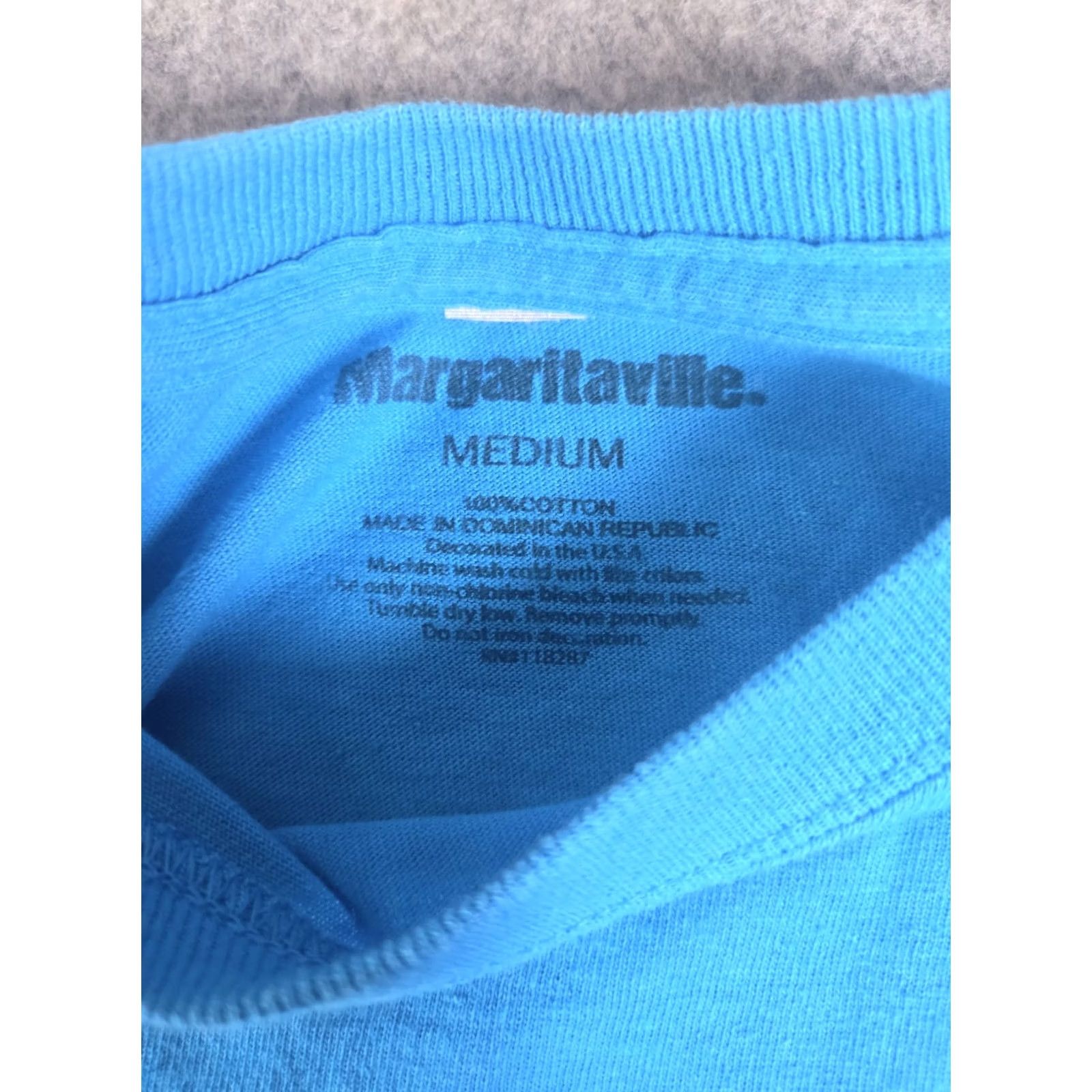 Vintage Margaritaville T Shirt Always 5 O'clock Whats In Your Blender Mens Medium Blue Short Sleeve Shirt Mens M Size US M / EU 48-50 / 2 - 5 Thumbnail