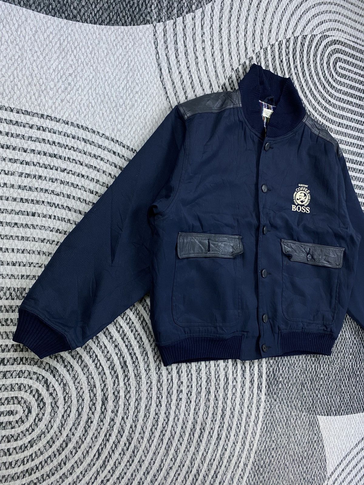 Japanese Brand Vintage Suntory Coffee Boss Bombers Jacket Size US L / EU 52-54 / 3 - 3 Thumbnail