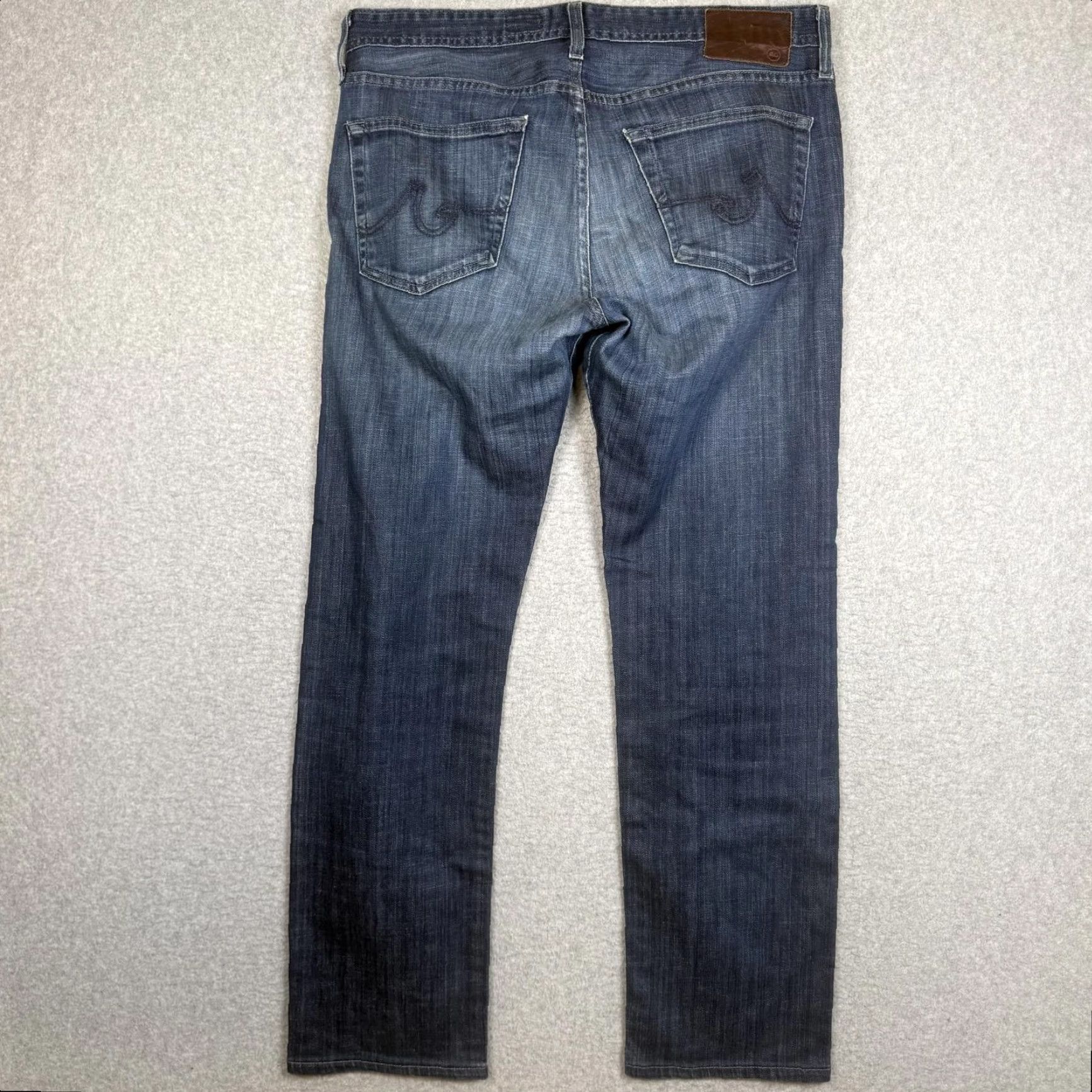 AG Jeans AG Jeans Adirano Goldschmied Men's 34x34 The Matchbox Slim Straight Jeans Shirt? Size US 34 / EU 50 - 7 Thumbnail