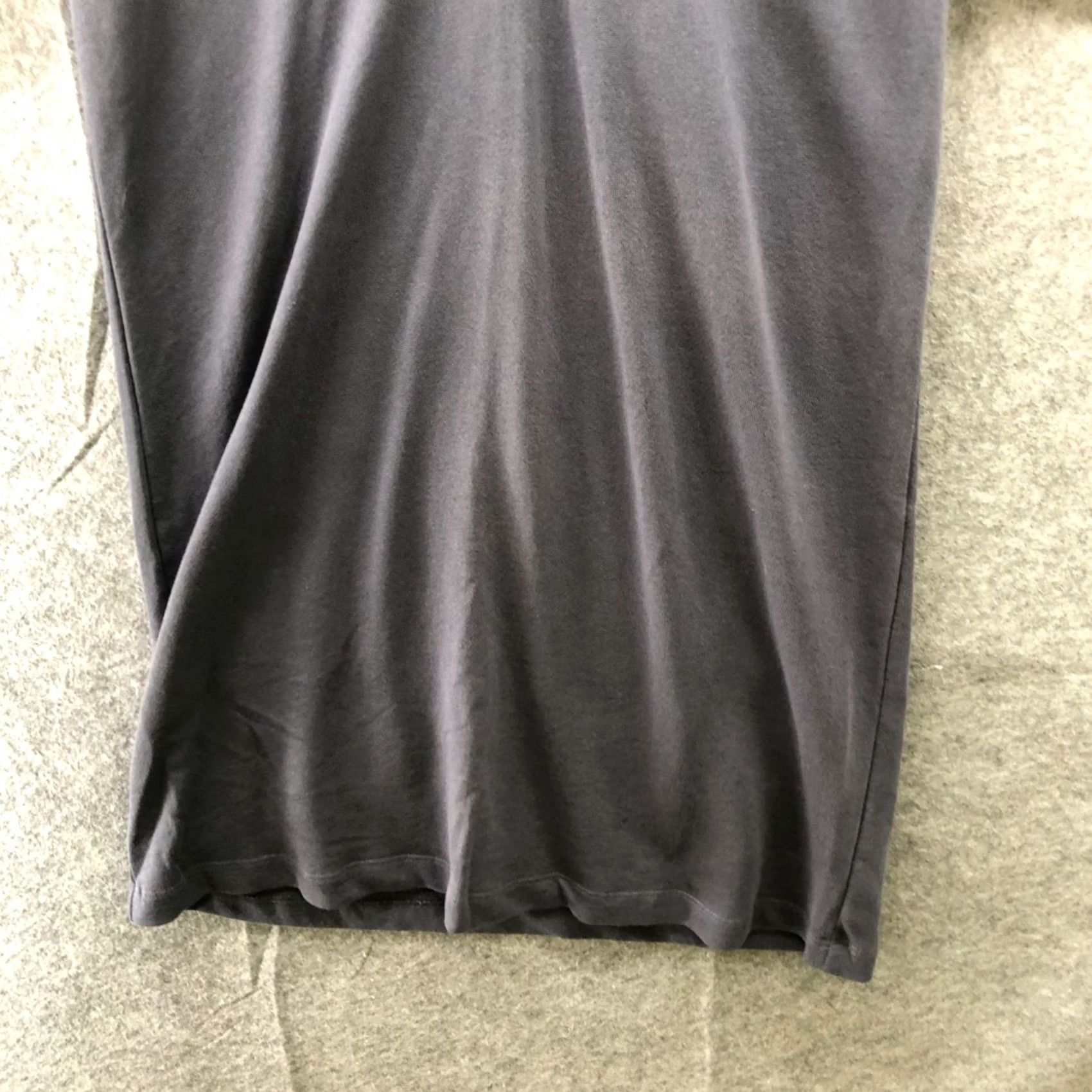 Loft LOFT Dress Sweatshirt Puff Sleeve V-Neck Shift Midi Short Sleeve Gray Size S Womens Size S / US 4 / IT 40 - 4 Thumbnail