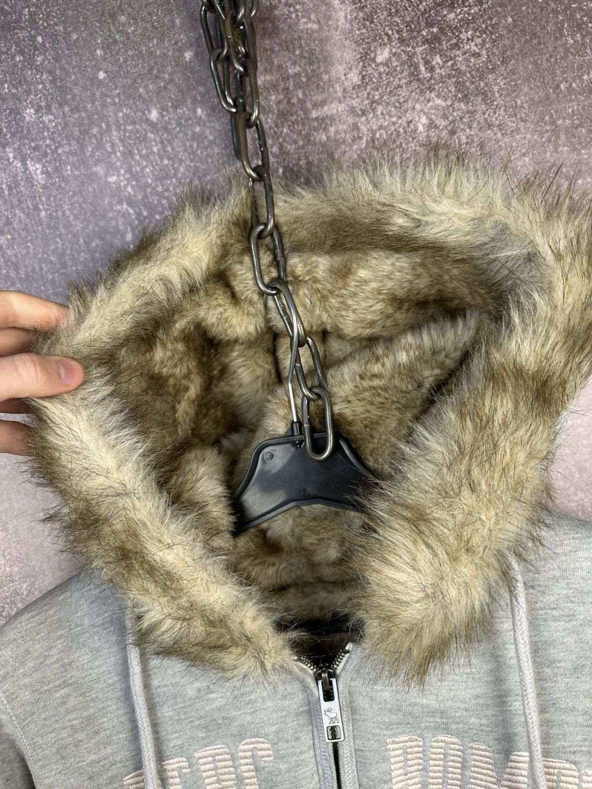 Abercrombie & Fitch Y2K Abercrombie & Fitch Faux Fur Zip Up Hoodie Cyber Size US S / EU 44-46 / 1 - 5 Thumbnail