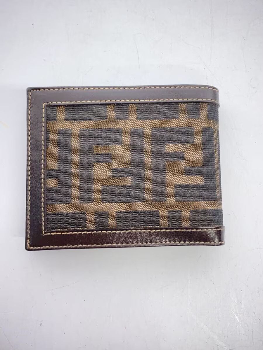 Fendi Fendi Leather Bi-Fold Wallet Brown Size ONE SIZE - 2 Thumbnail