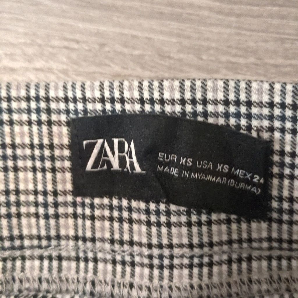Zara Zara flared checkered pants size XS Size 24" / US 00 / IT 34 - 3 Thumbnail