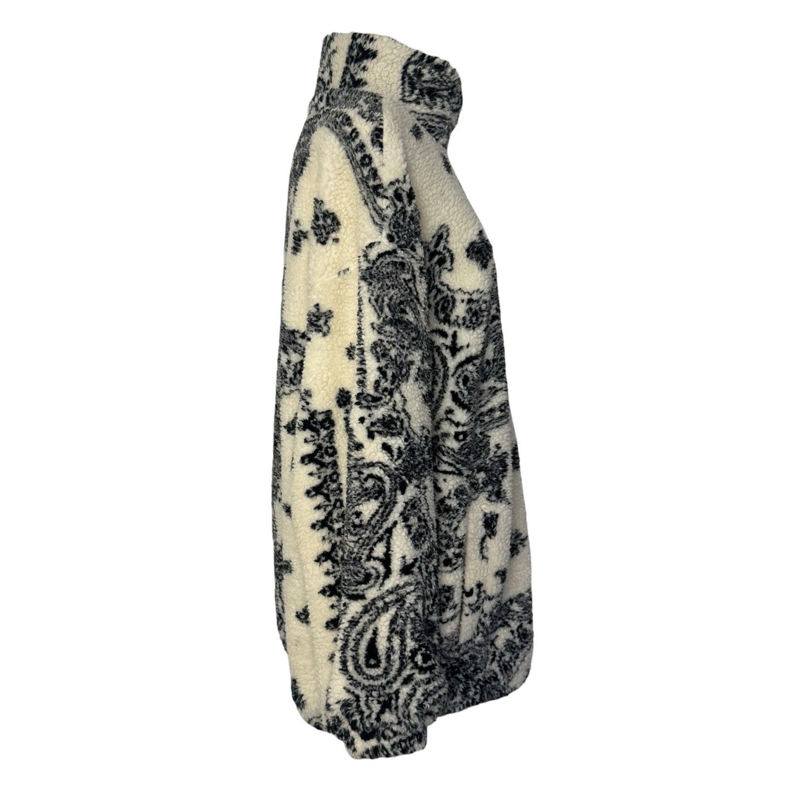 Other SUPEEON Black Ivory Paisley Sherpa Teddy Boho Jacket L Size L / US 10 / IT 46 - 6 Thumbnail