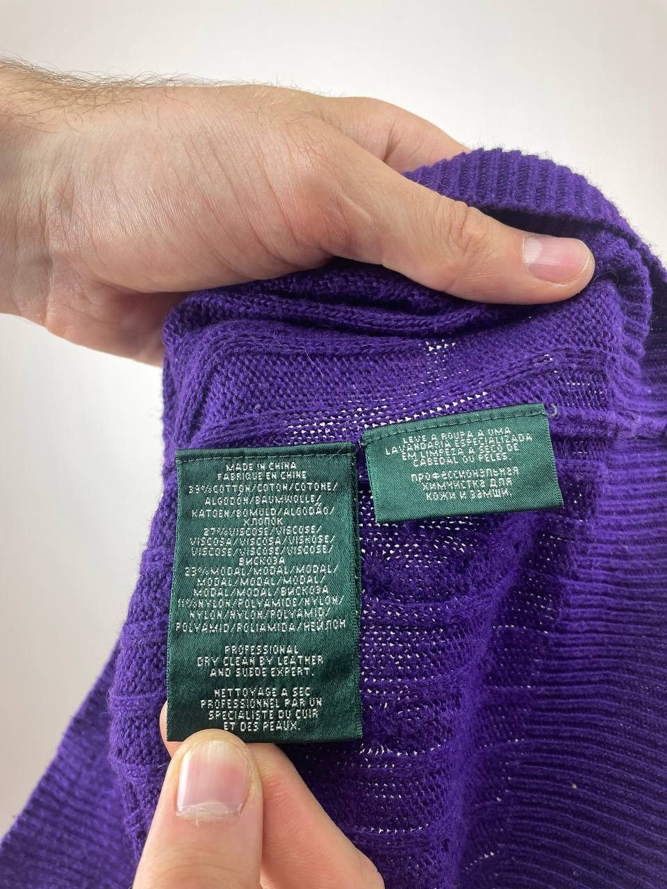 Polo Ralph Lauren Polo Ralph Lauren Sweater Knit Pullover Long Sleeve purple Size S / US 4 / IT 40 - 4 Thumbnail
