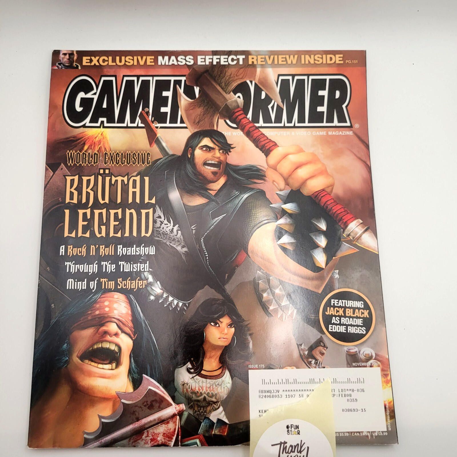 Other Game Informer Magazine #175 November 2007 Strategy Size ONE SIZE - 1 Thumbnail