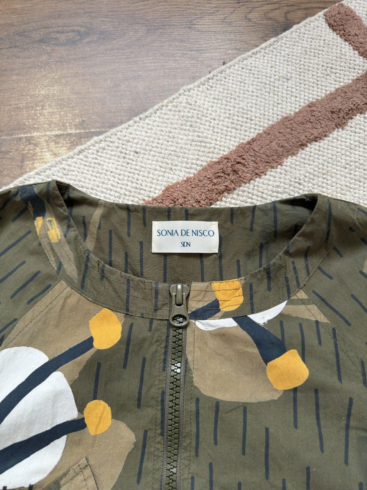 Vintage ISSEY MIYAKE STYLE FLOWERS SONIA DE NISCO RAINCOAT / COAT Size M / US 6-8 / IT 42-44 - 5 Thumbnail