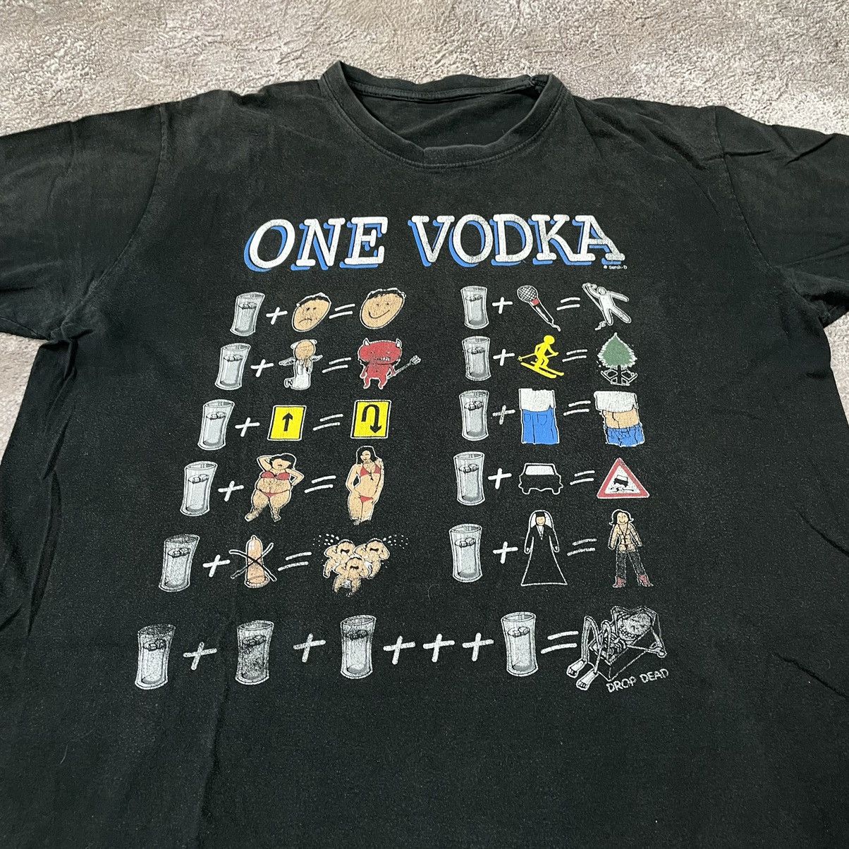 Vintage Vintage Y2K Graphic Tee Vodka Abstract Art Skate Grunge L Size US L / EU 52-54 / 3 - 4 Thumbnail