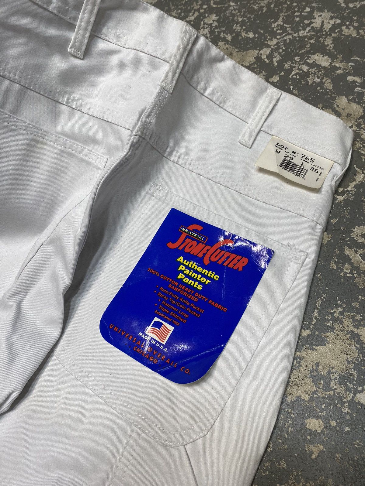 Carhartt × Vintage Vintage Stone Cutter Carpenter Painter Pants White Baggy New Size US 29 - 5 Thumbnail