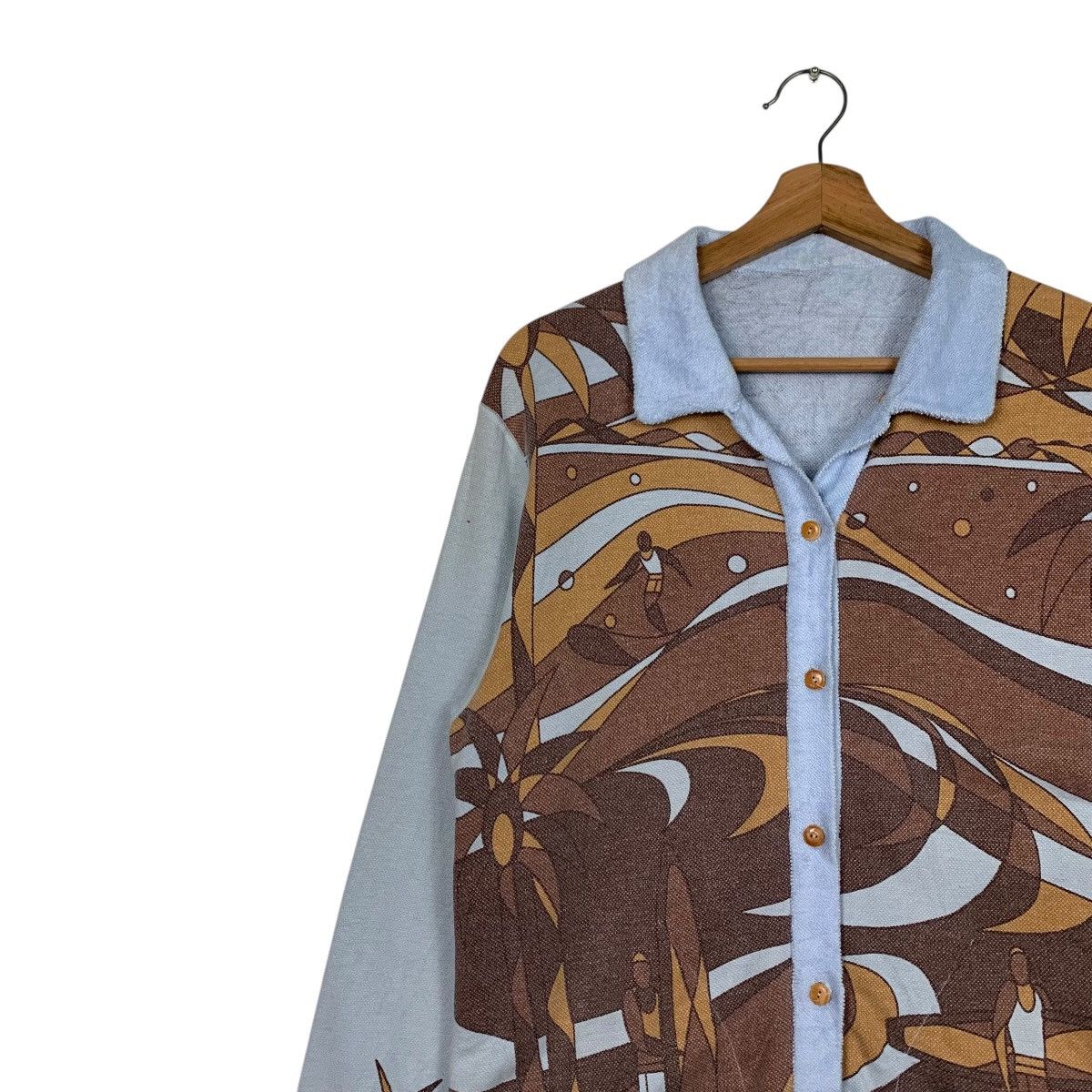 ABAHOUSE 90’s ABAHOUSE Surfing Graphics Button Shirt #2602-C117 Size US M / EU 48-50 / 2 - 6 Thumbnail