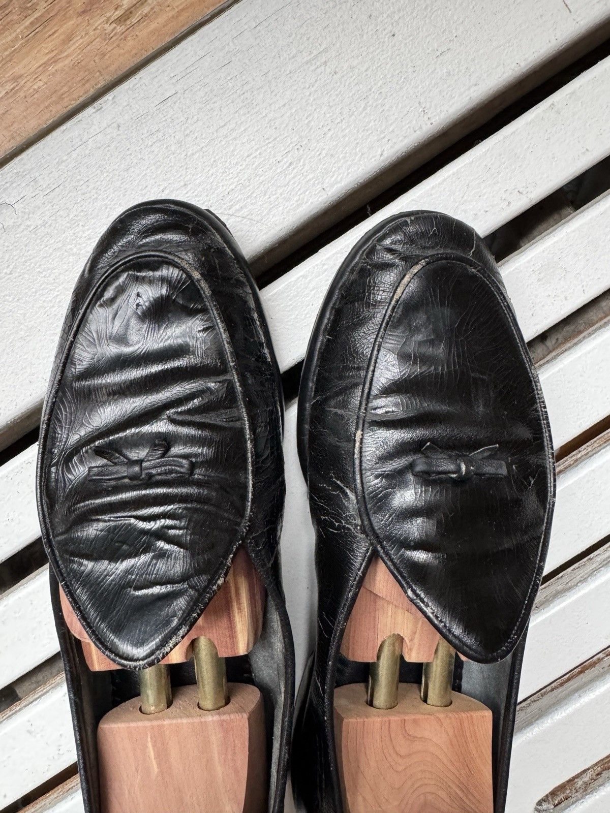 Belgian Shoes Belgian Shoes Mr. Casual Black Patent Evening Loafers 9.5 W Size US 9.5 / EU 42-43 - 7 Thumbnail