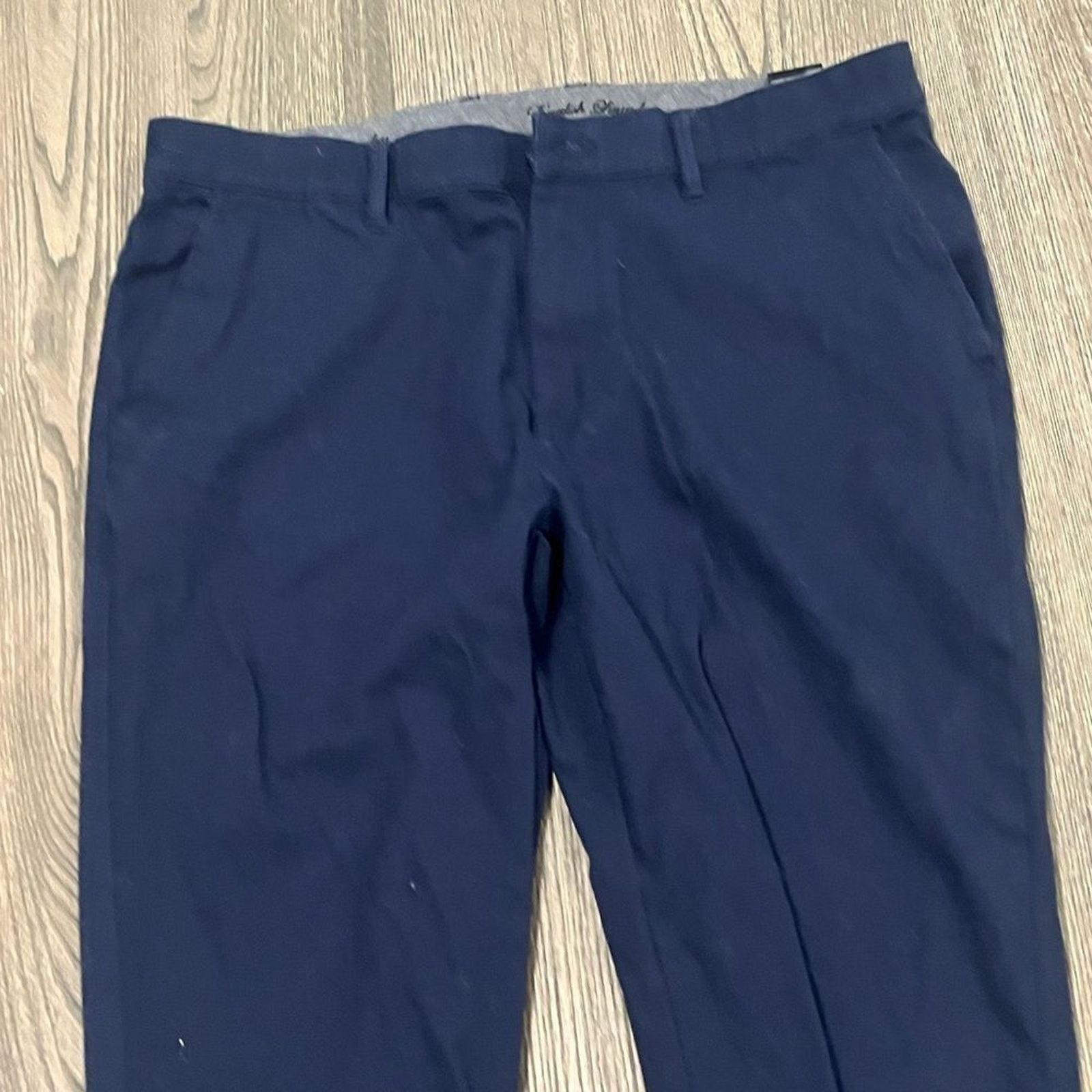 Vintage English Laundry Navy Slim Leg Trouser Dress Pants Size 34x30 Size US 34 / EU 50 - 2 Thumbnail