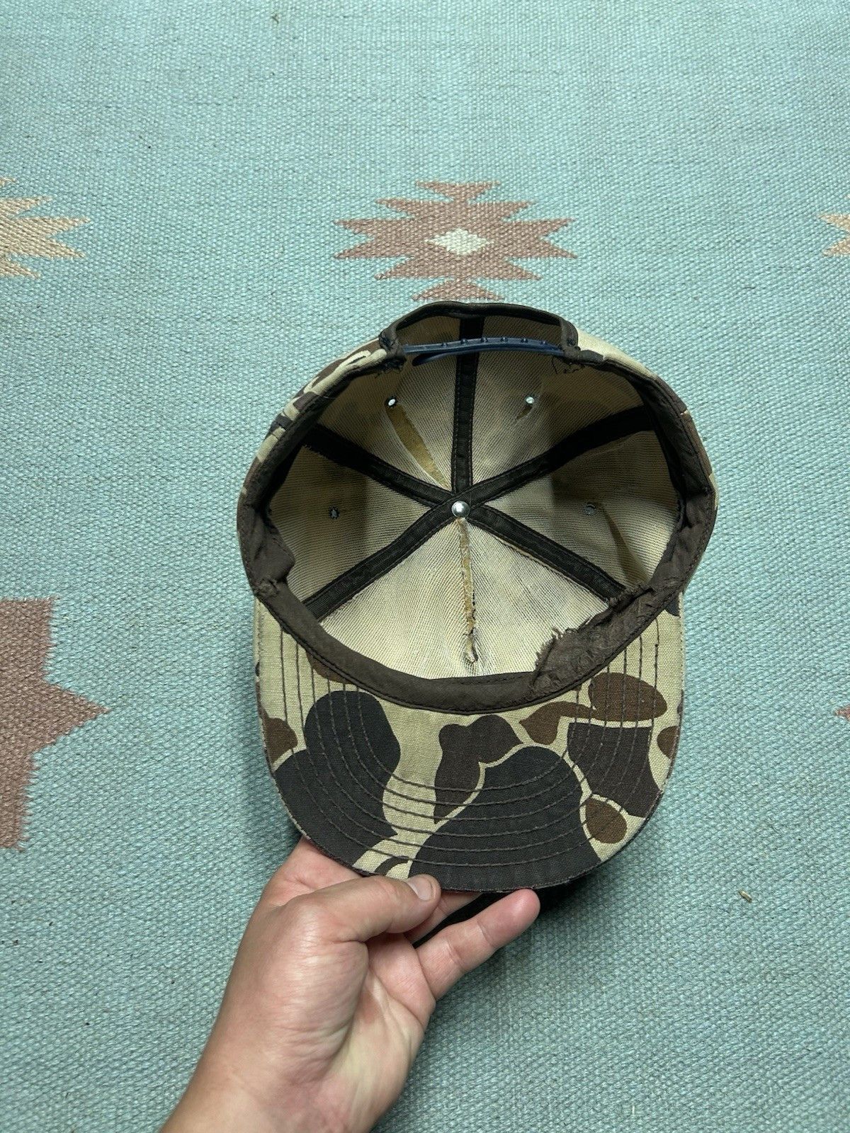 Vintage Vtg 80s SnapBack hat duck camo Heinz holland Michigan USA Size ONE SIZE - 5 Thumbnail