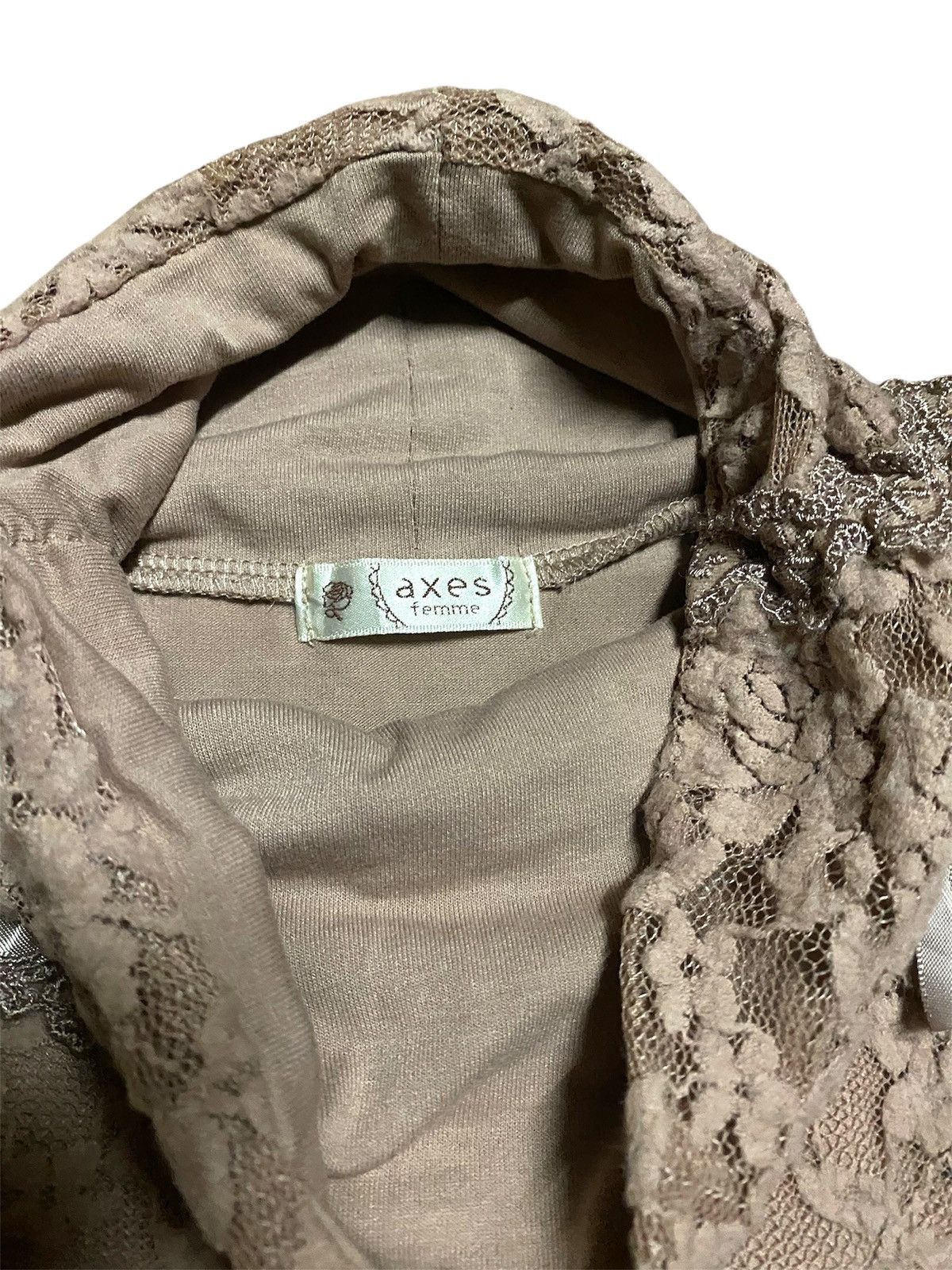 Designer Turtleneck Blouse Nude Size S / US 4 / IT 40 - 4 Thumbnail