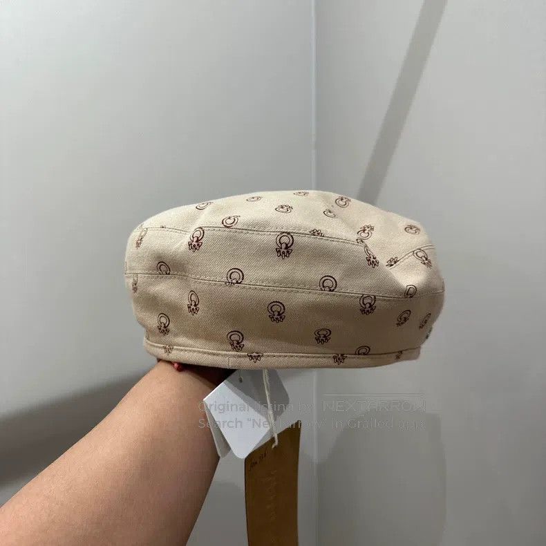 Hermes Hermes size 59 Full-print patterned beret Size ONE SIZE - 2 Thumbnail