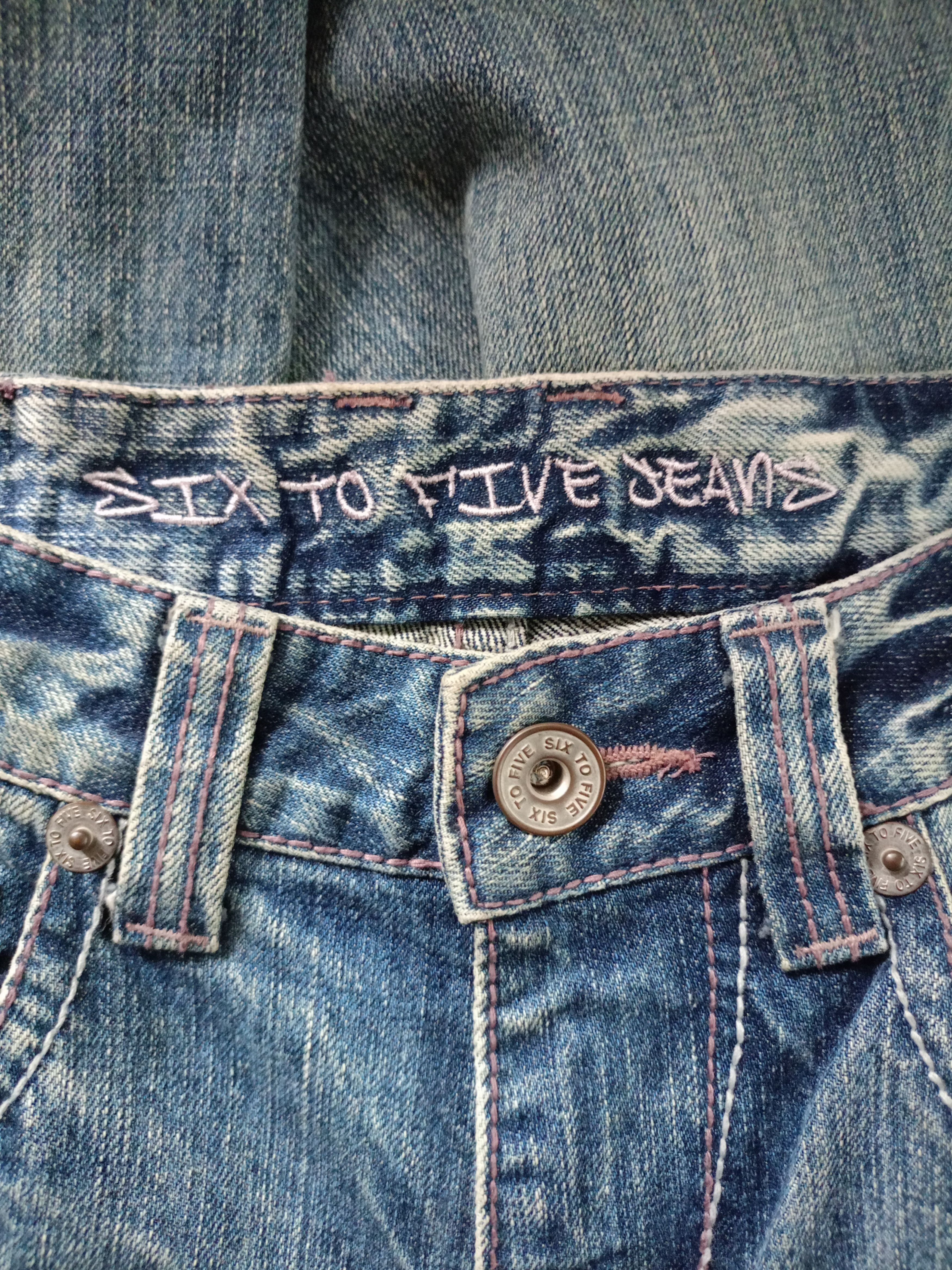 Japanese Brand 2000s Six To Five jeans Distressed Denim Pants Size US 31 - 6 Thumbnail