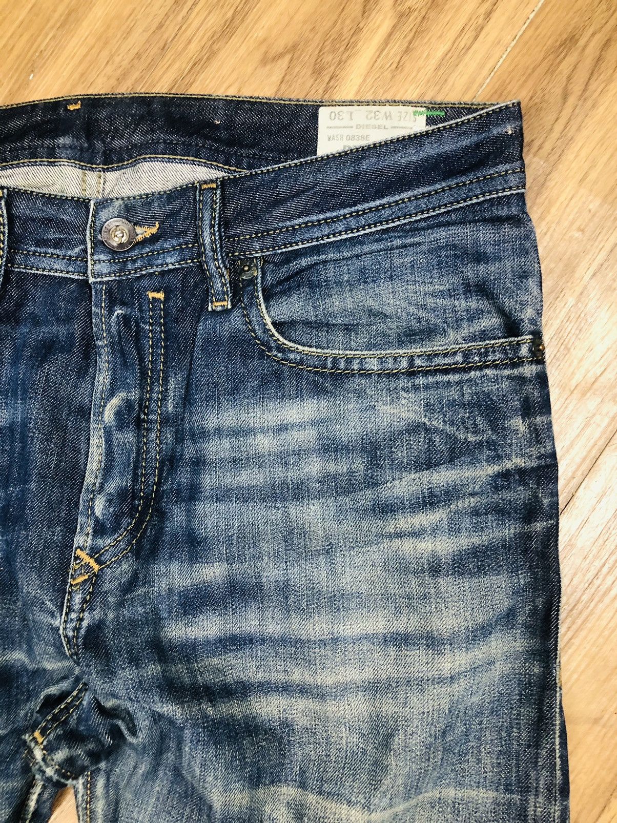 Diesel Diesel Buster 0838E Regular Slim Tapered Jeans (38) Size US 32 / EU 48 - 6 Thumbnail