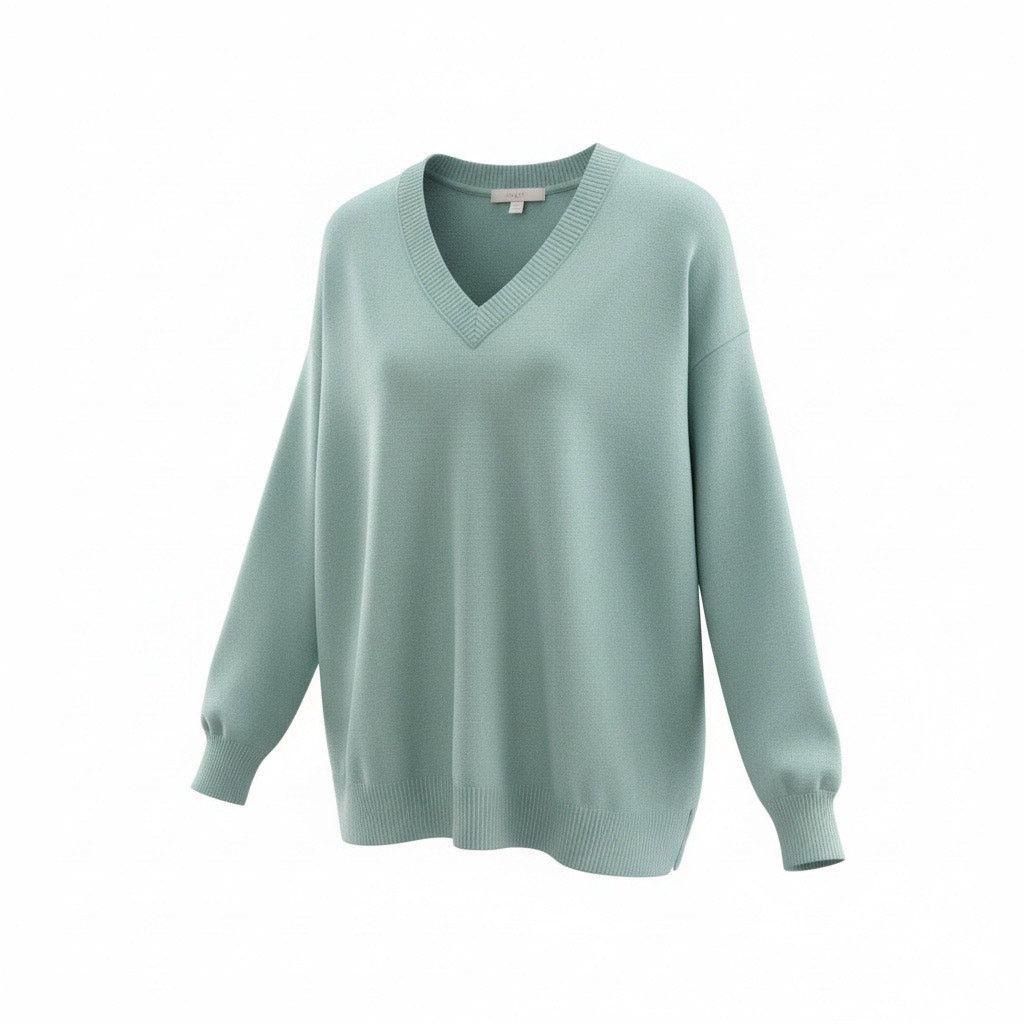 Loft LOFT Teal V-Neck Sweater Women’s XS Extra Small Soft Knit Size XS / US 0-2 / IT 36-38 - 1 Thumbnail
