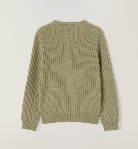 Loro Piana o1w1db10724 Maras Cashmere V-Neck Sweater in Moss Green Size XS / US 0-2 / IT 36-38 - 2 Thumbnail