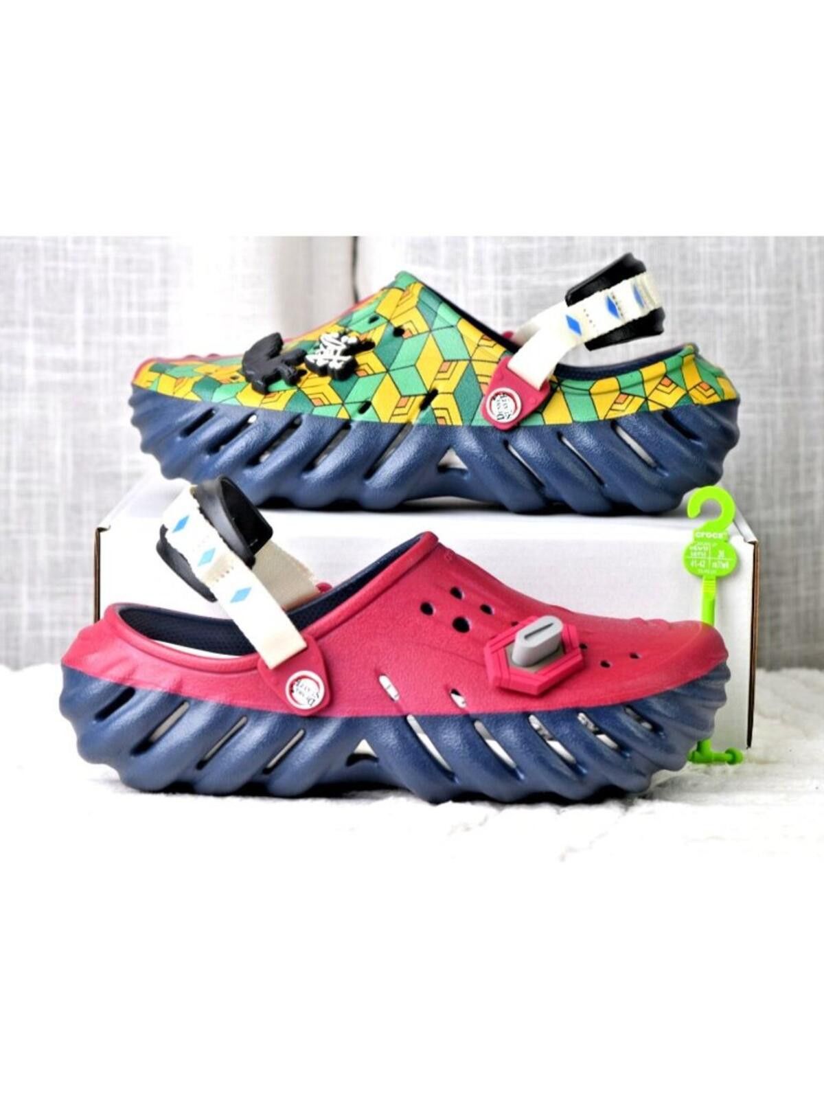 Crocs Crocs Demon Slayer Echo Clogs Unisex | 211413-90H Size US 8 / EU 41 - 9 Thumbnail