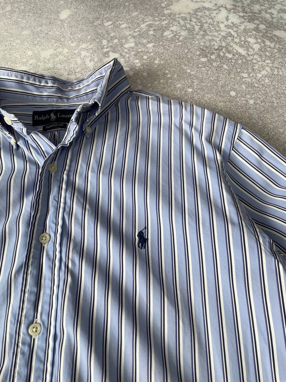 Polo Ralph Lauren × RRL Ralph Lauren × Ralph Lauren Vintage Polo Ralph Lauren RRL Y2K Rugby Stripped Shirts Size US XL / EU 56 / 4 - 2 Thumbnail