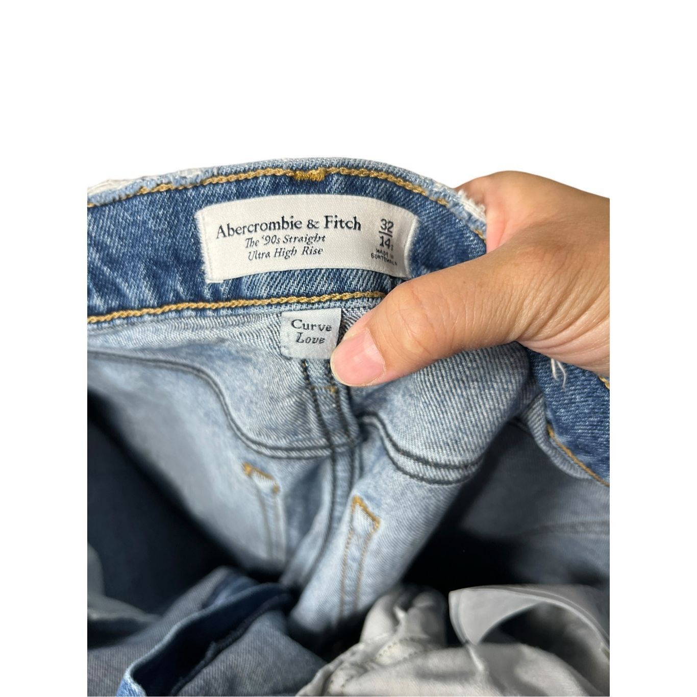 Abercrombie & Fitch Abercrombie & Fitch Curve Love Ultra High Rise 90s Straight Size 36" / US 14 / IT 50 - 10 Thumbnail