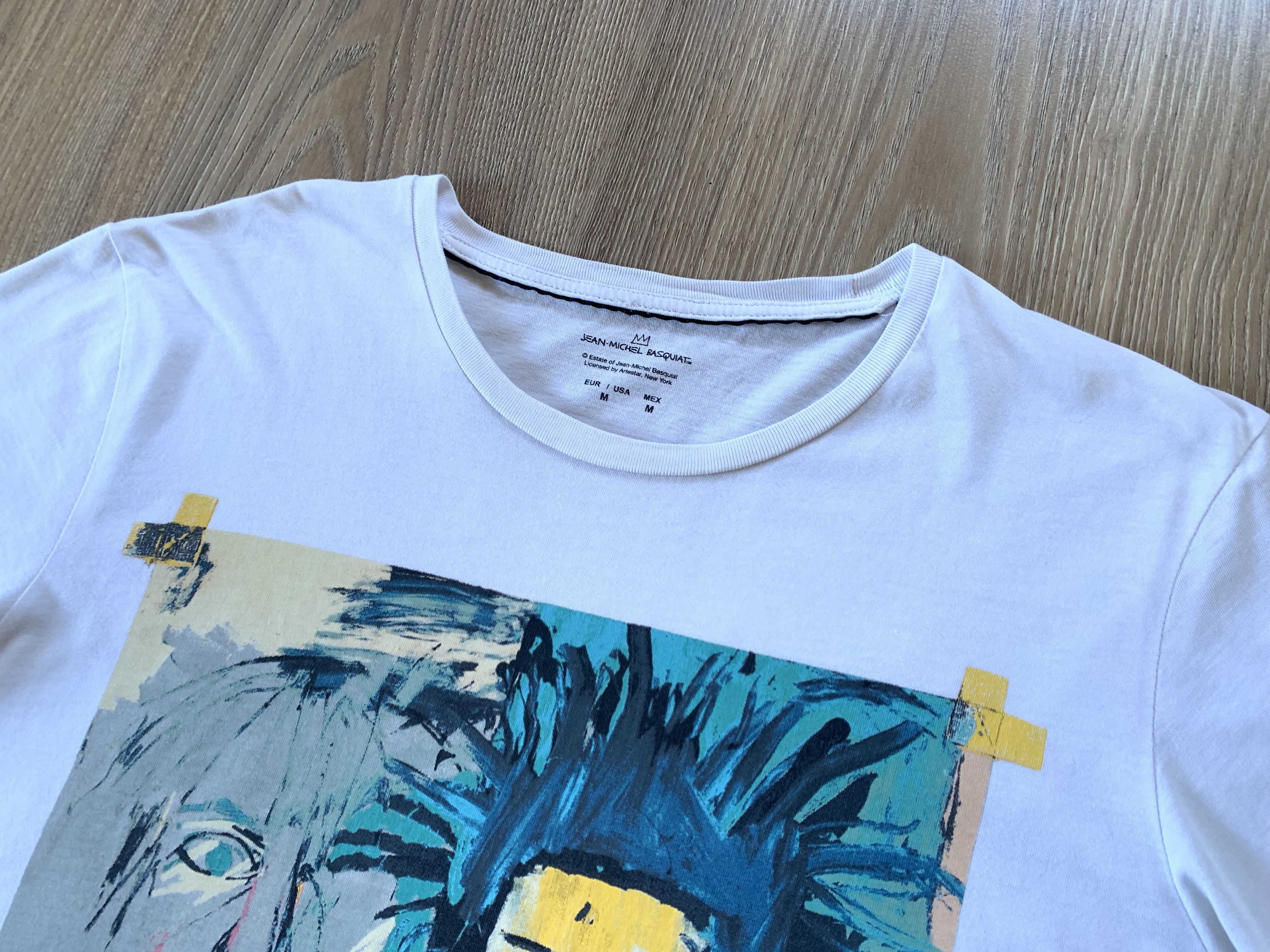 Jean-Michel Basquiat Vintage Jean Michel Basquiat White Printed T-Shirt Size US M / EU 48-50 / 2 - 4 Thumbnail