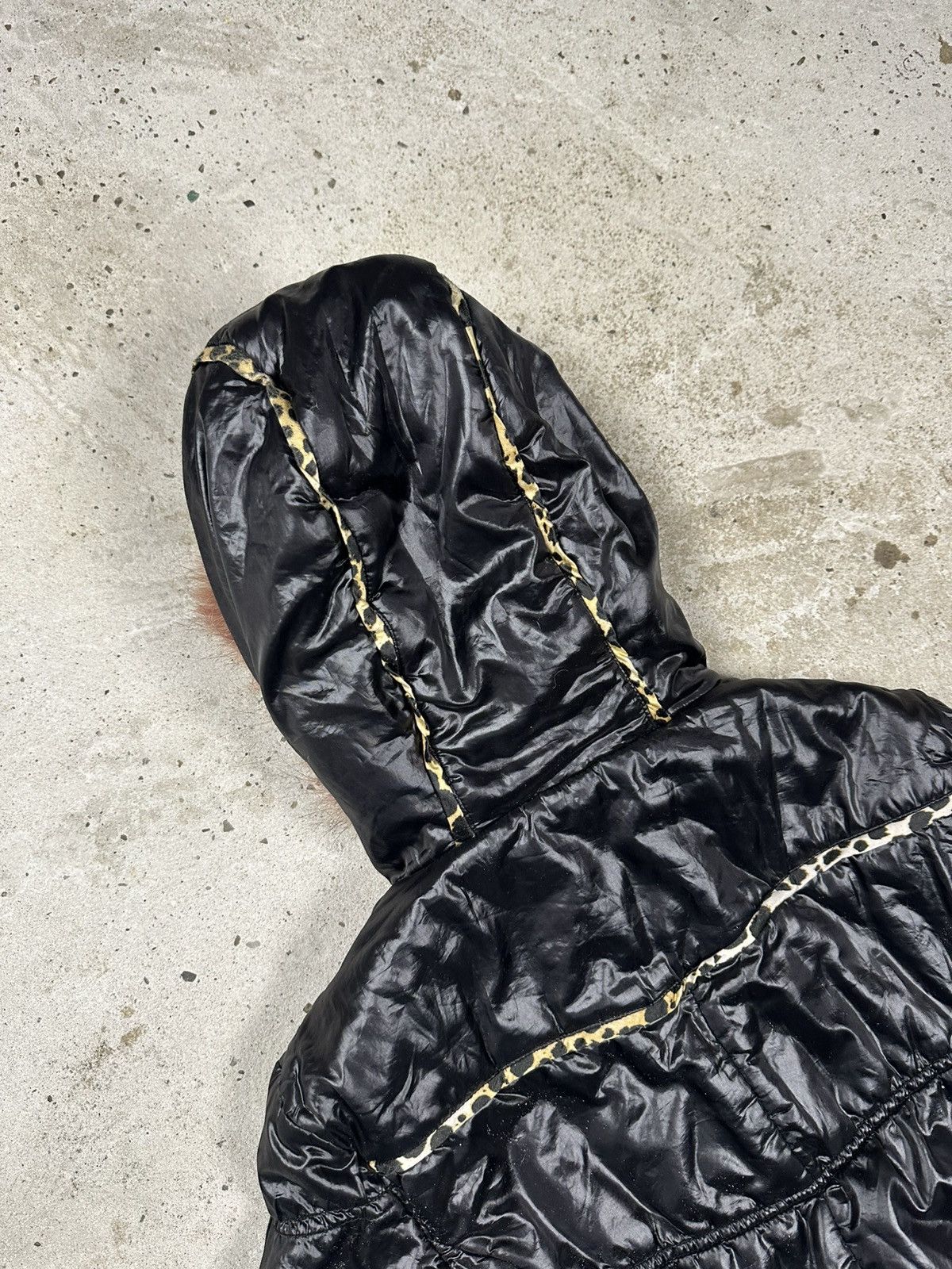 Roberto Cavalli × Vintage Vintage Y2K Roberto Cavalli Faux Fur Black Hooded Bomber Size US S / EU 44-46 / 1 - 14 Thumbnail